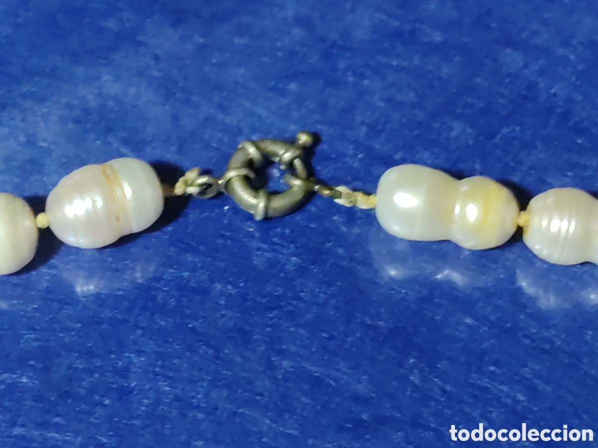 Joyeria: Collar de hermosas perlas barrocas originales.Vintage. - Foto 4