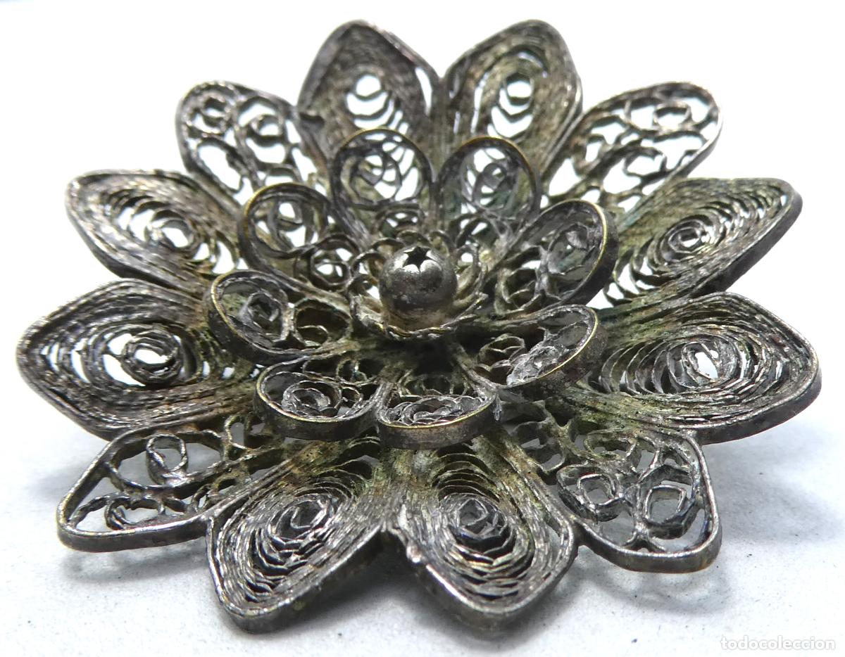 Joyeria: Antiguo Broche de Plata - Foto 2