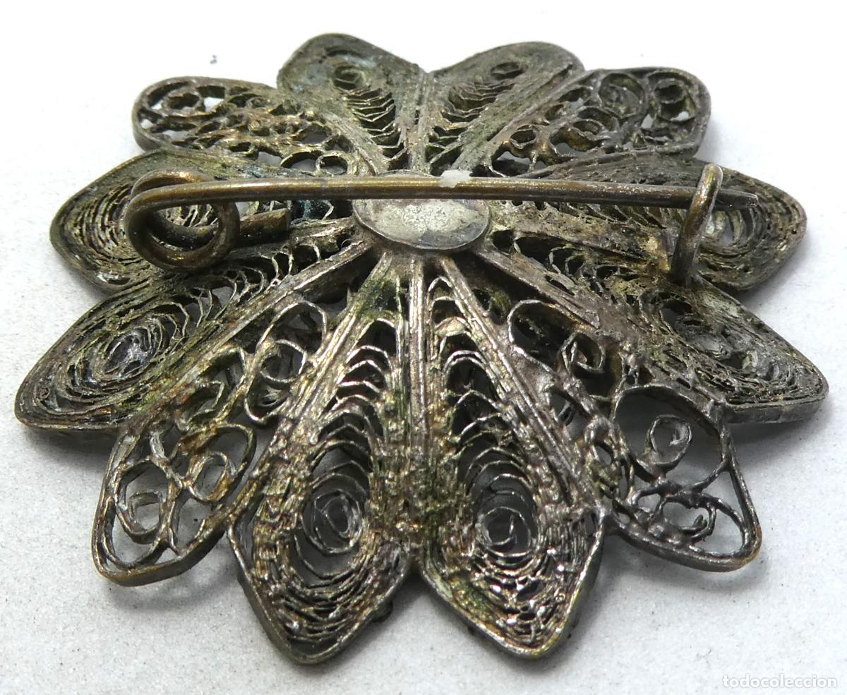 Joyeria: Antiguo Broche de Plata - Foto 3