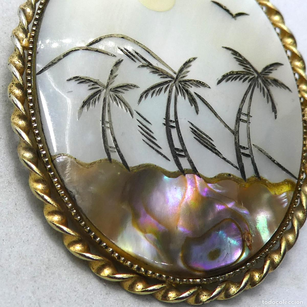 Joyeria: Antiguo Broche y colgante nacarado - Foto 2
