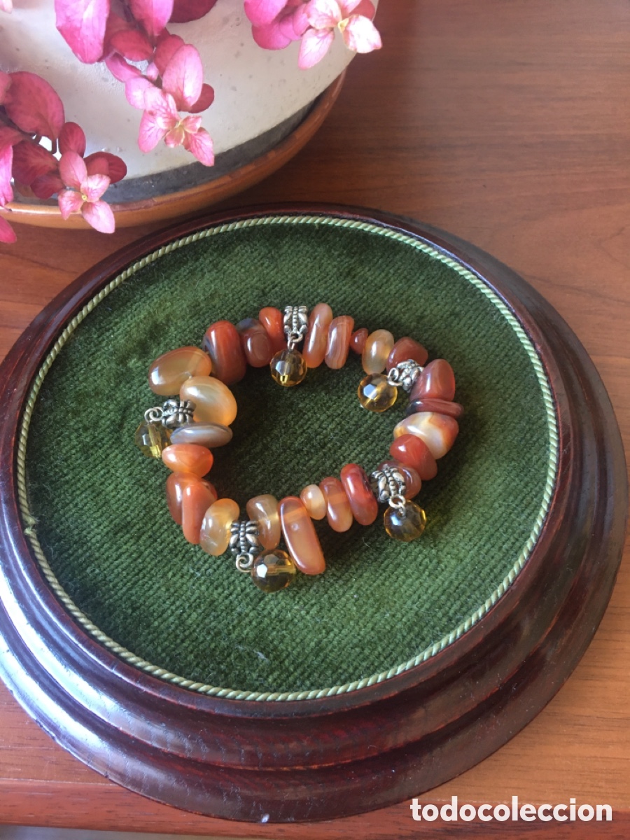 Joyeria: pulsera de &Aacute;gata en color marr&oacute;n - Foto 2
