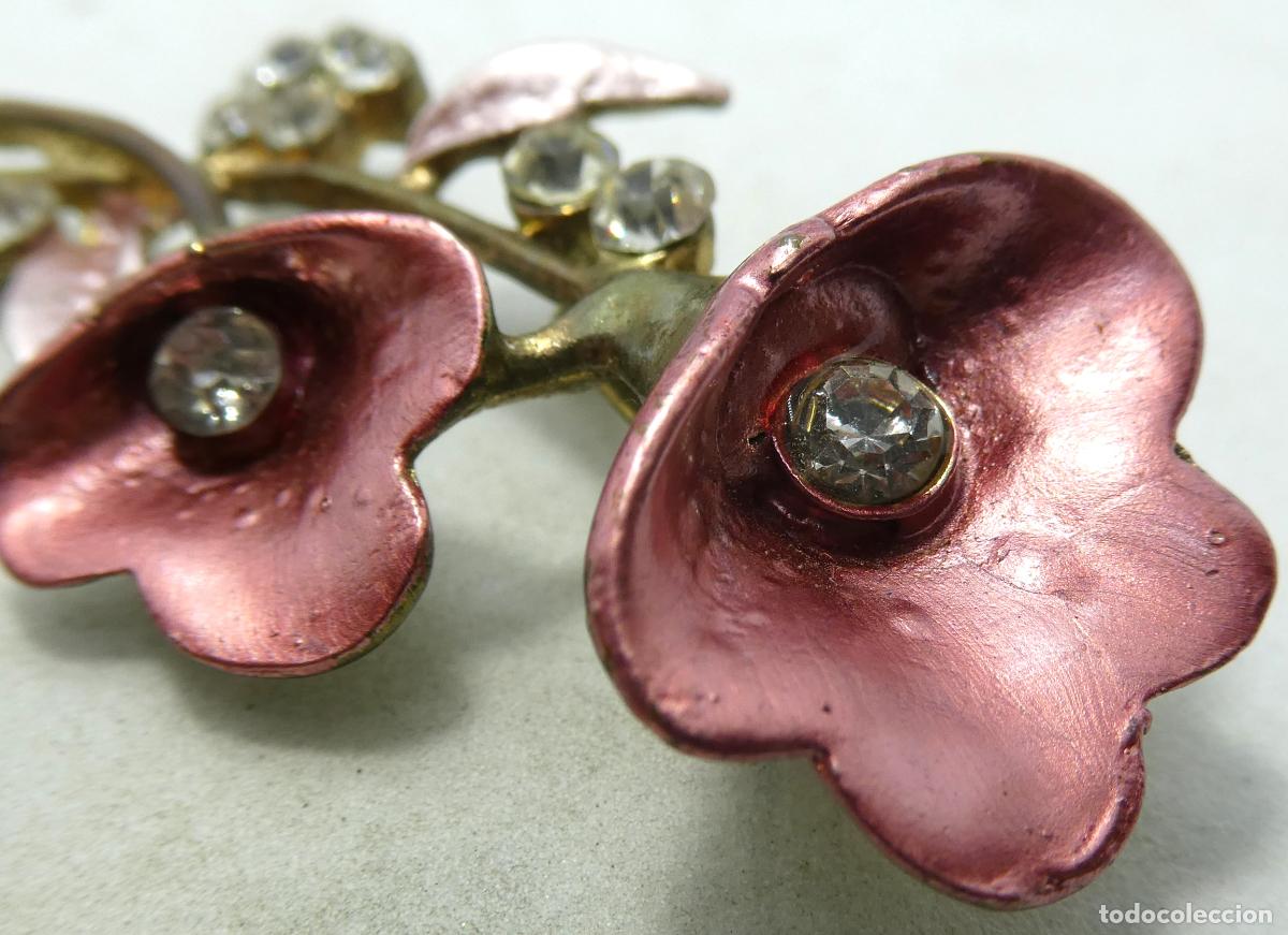 Joyeria: Viejo broche con forma de flores - Foto 2