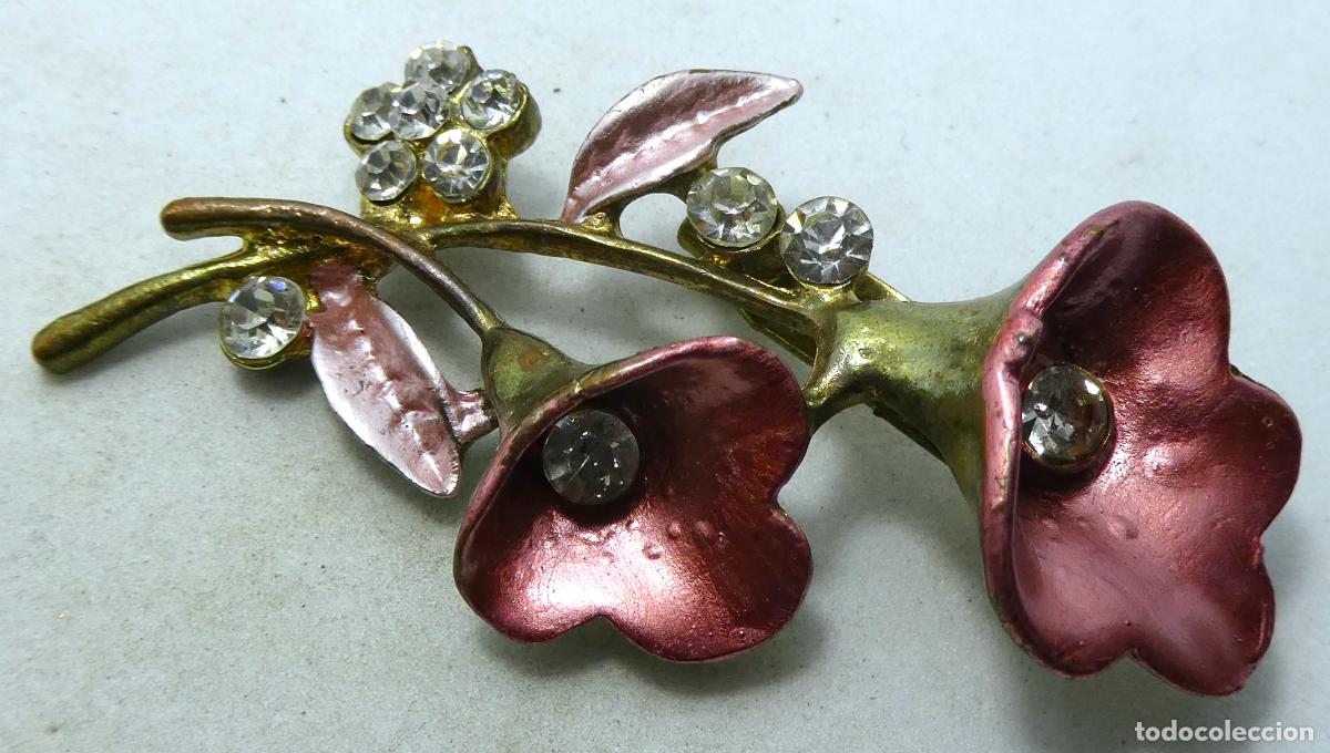 Joyeria: Viejo broche con forma de flores - Foto 1
