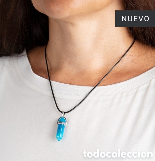 Joyeria: Collar &Aacute;gata azul natural - Foto 2