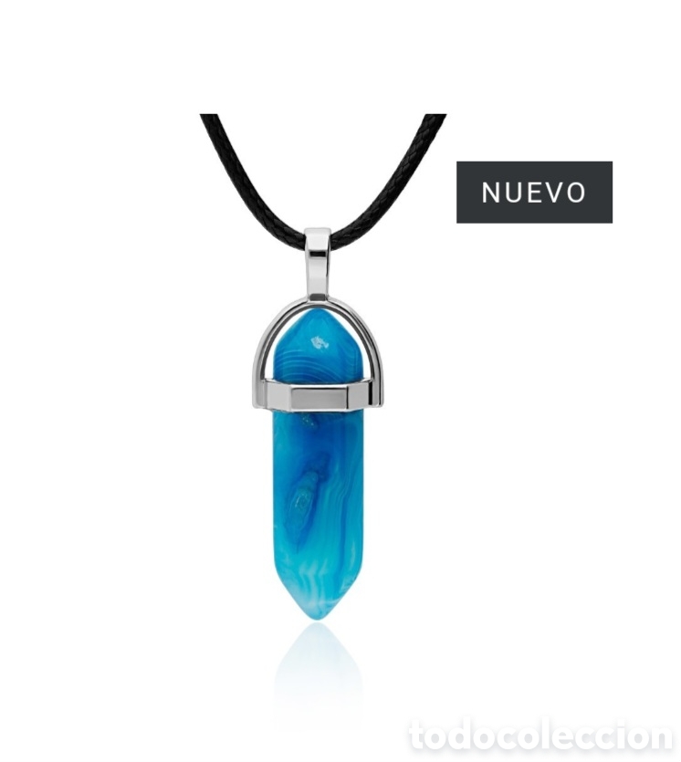 Joyeria: Collar &Aacute;gata azul natural - Foto 1