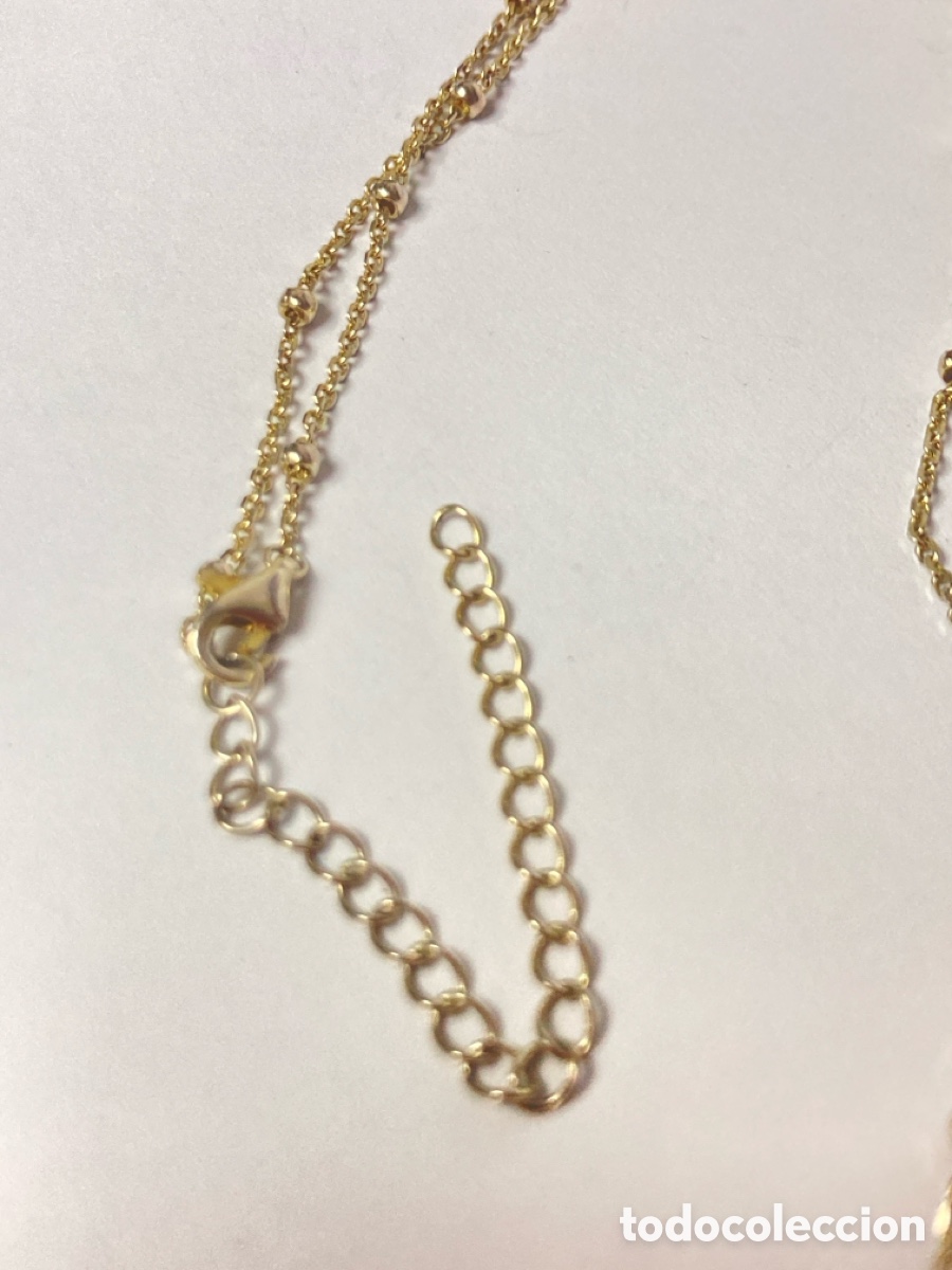 Joyeria: Gargantilla de plata chapada oro/ Cc108 - Foto 4