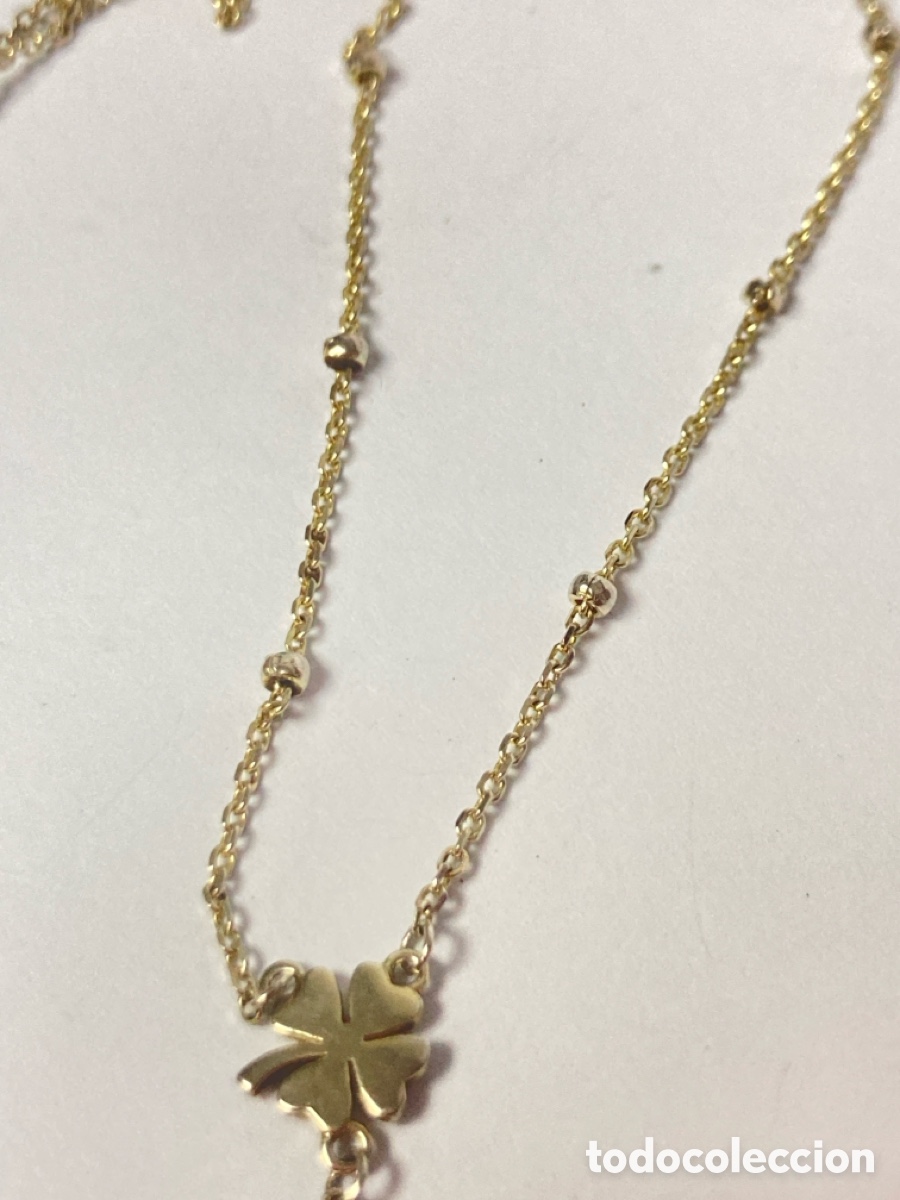 Joyeria: Gargantilla de plata chapada oro/ Cc108 - Foto 5