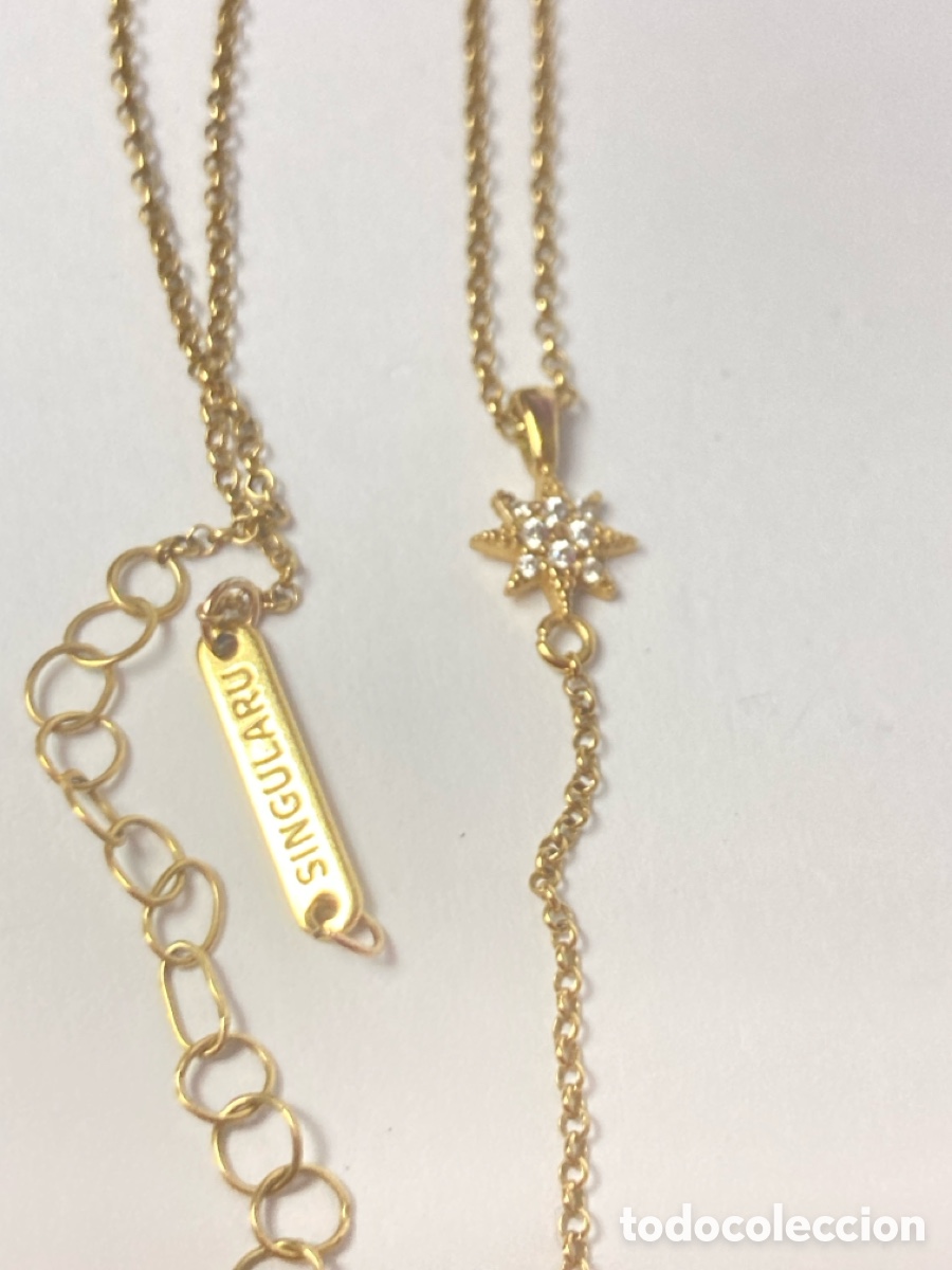 Joyeria: Gargantilla de plata chapada oro SINGULARI /CC108 - Foto 2