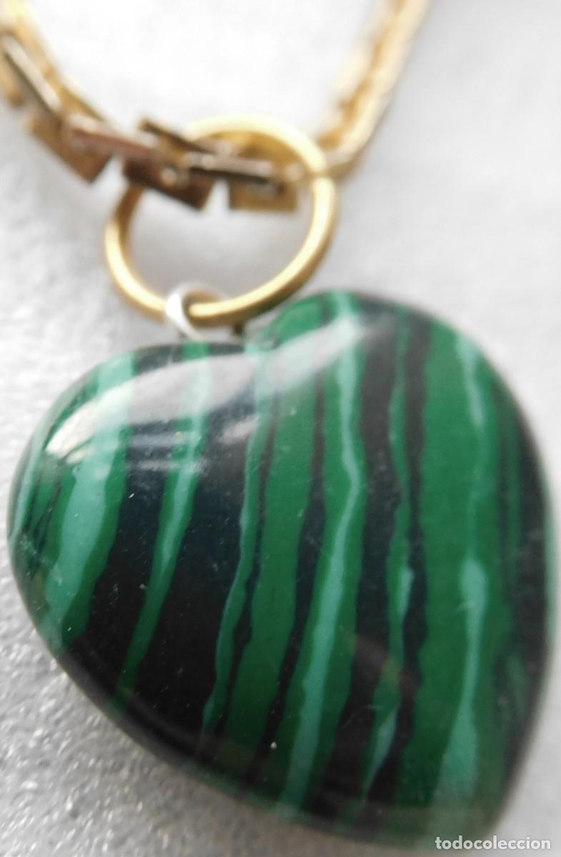 Joyeria: Coraz&ograve;n de malaquita rayada cautivador - Foto 1