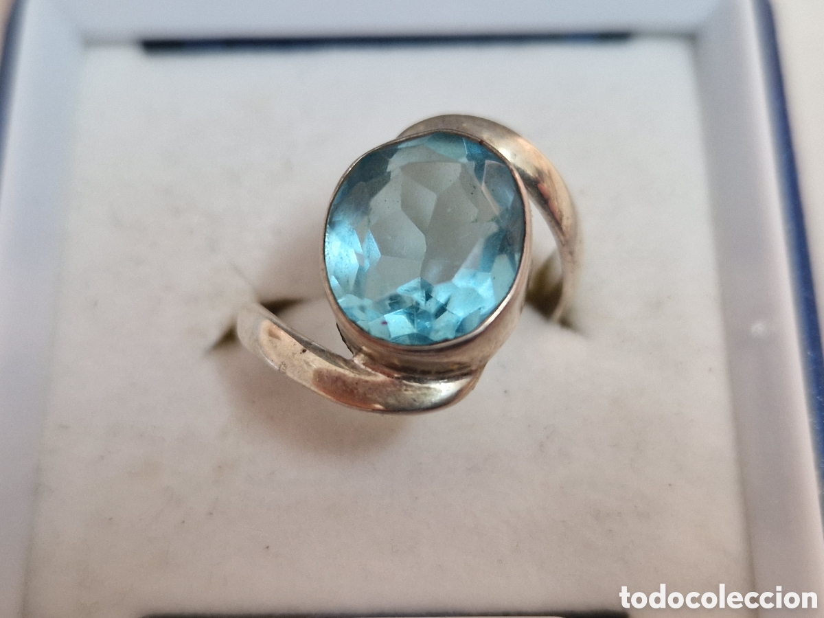 Joyeria: ANILLO DE DE PLATA Y TOPACIO - Foto 2