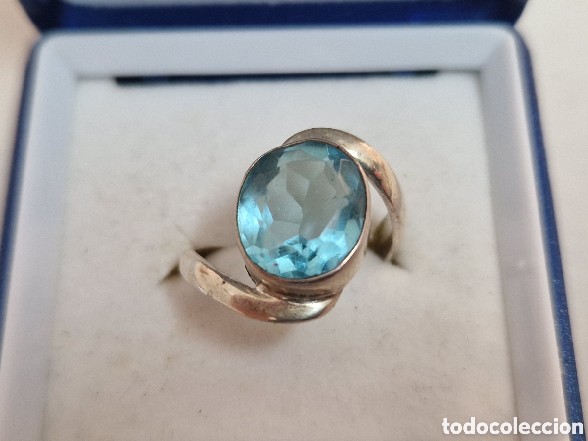 Joyeria: ANILLO DE DE PLATA Y TOPACIO - Foto 4