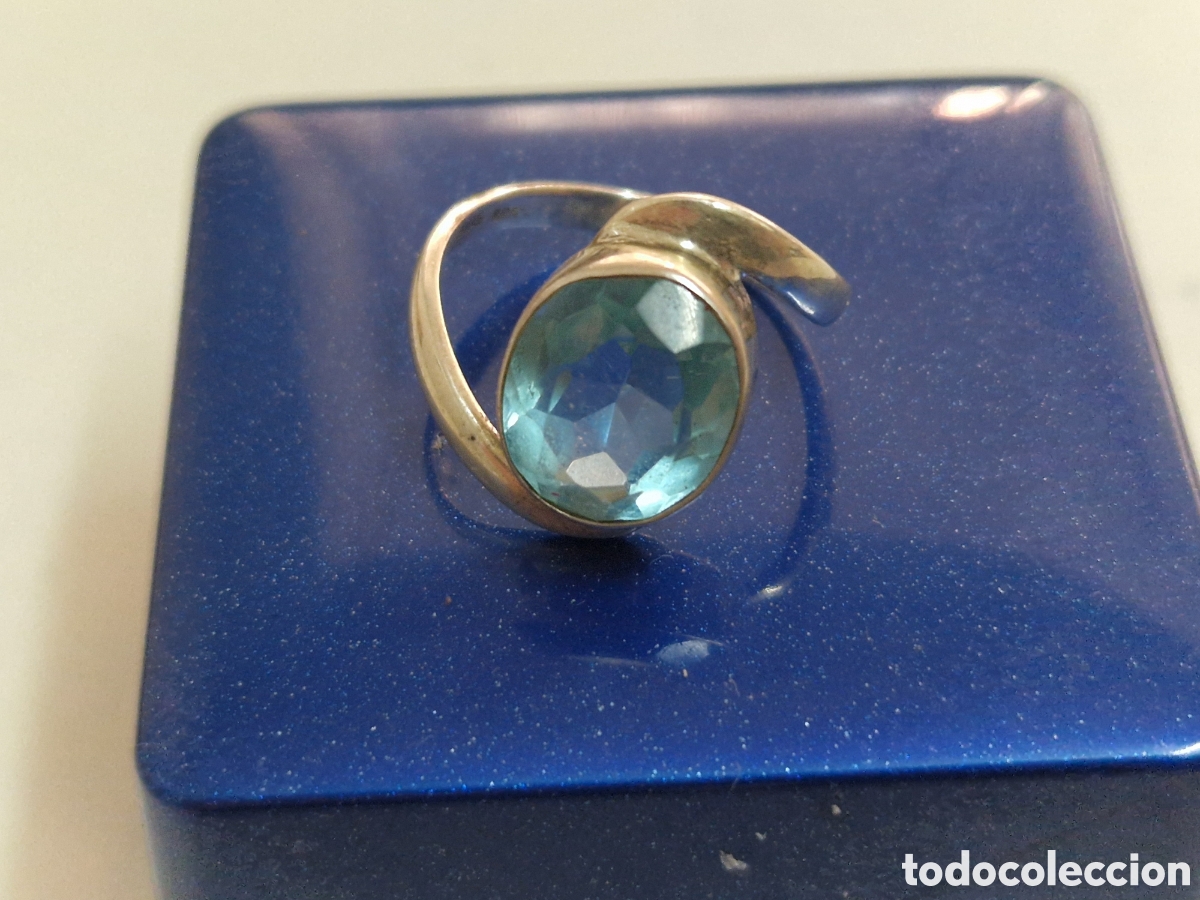 Joyeria: ANILLO DE DE PLATA Y TOPACIO - Foto 6