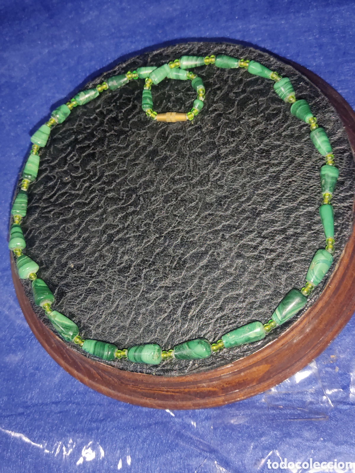 Joyeria: Collar de malaquita.Vintage. - Foto 4
