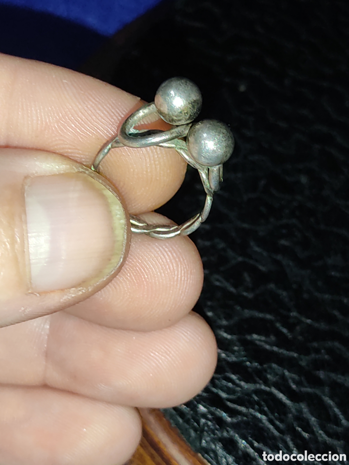 Joyeria: Anillo de plata contrastada, vintage. - Foto 2