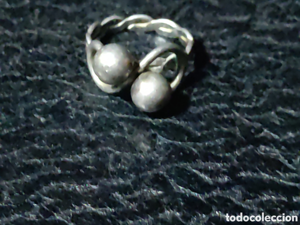 Joyeria: Anillo de plata contrastada, vintage. - Foto 4