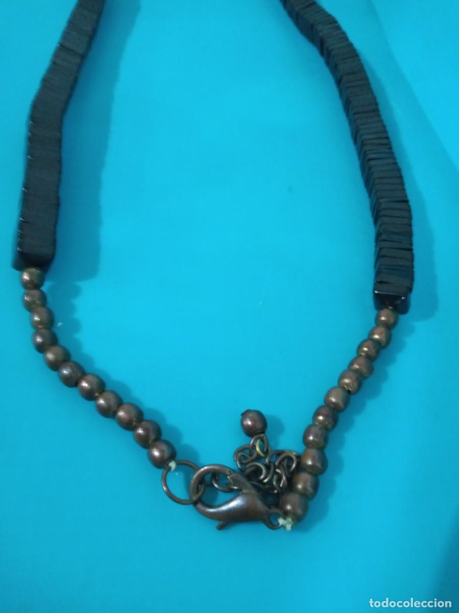 Joyeria: ANTIGUO COLLAR DE CUENTAS NEGRAS - Foto 2