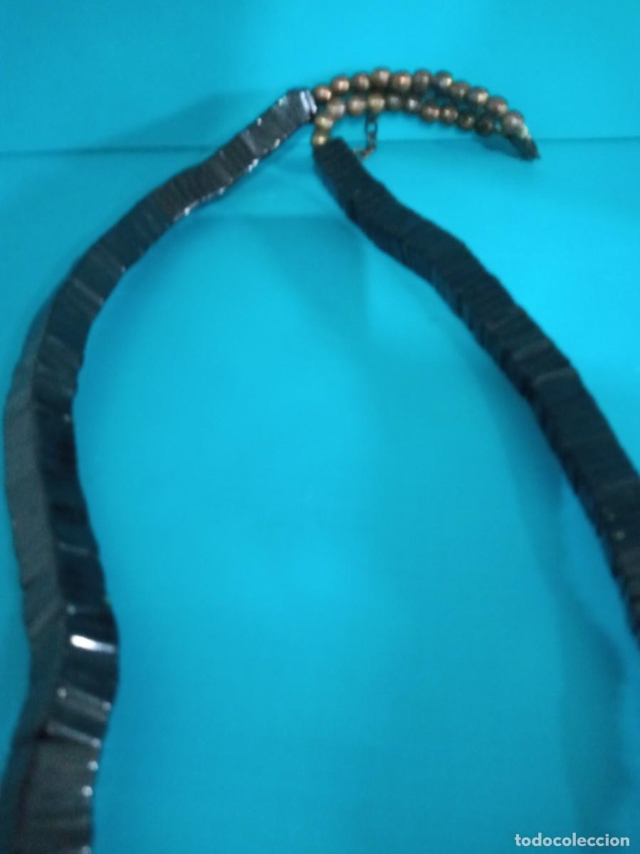 Joyeria: ANTIGUO COLLAR DE CUENTAS NEGRAS - Foto 7