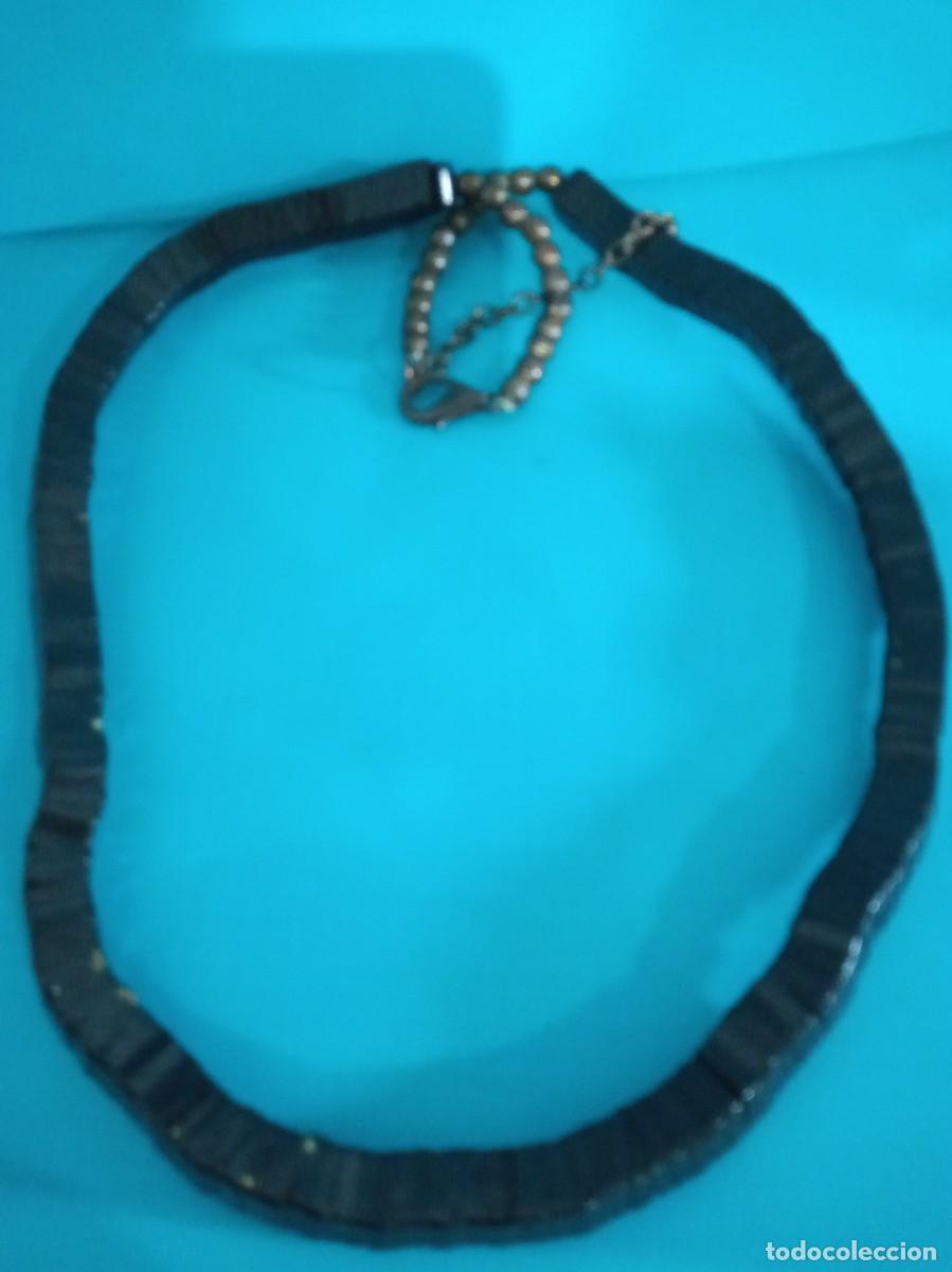 Joyeria: ANTIGUO COLLAR DE CUENTAS NEGRAS - Foto 8