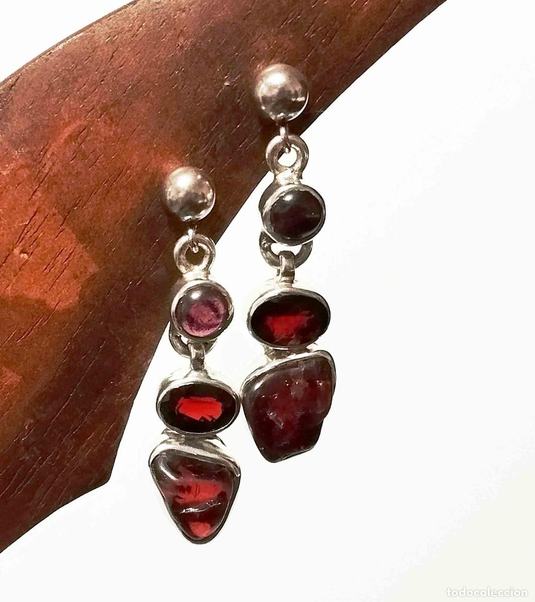 Joyeria: Pendientes granates y plata de ley - Foto 7