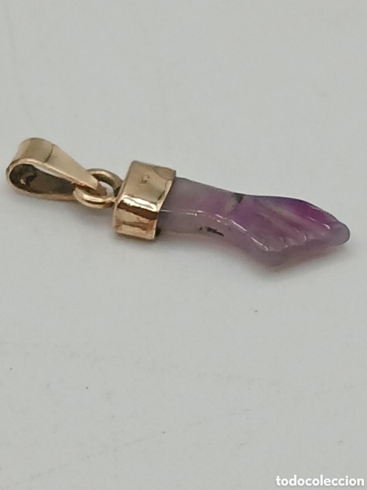 Joyeria: Pu&ntilde;o Figa oro 14quilates y &aacute;gata - Foto 3