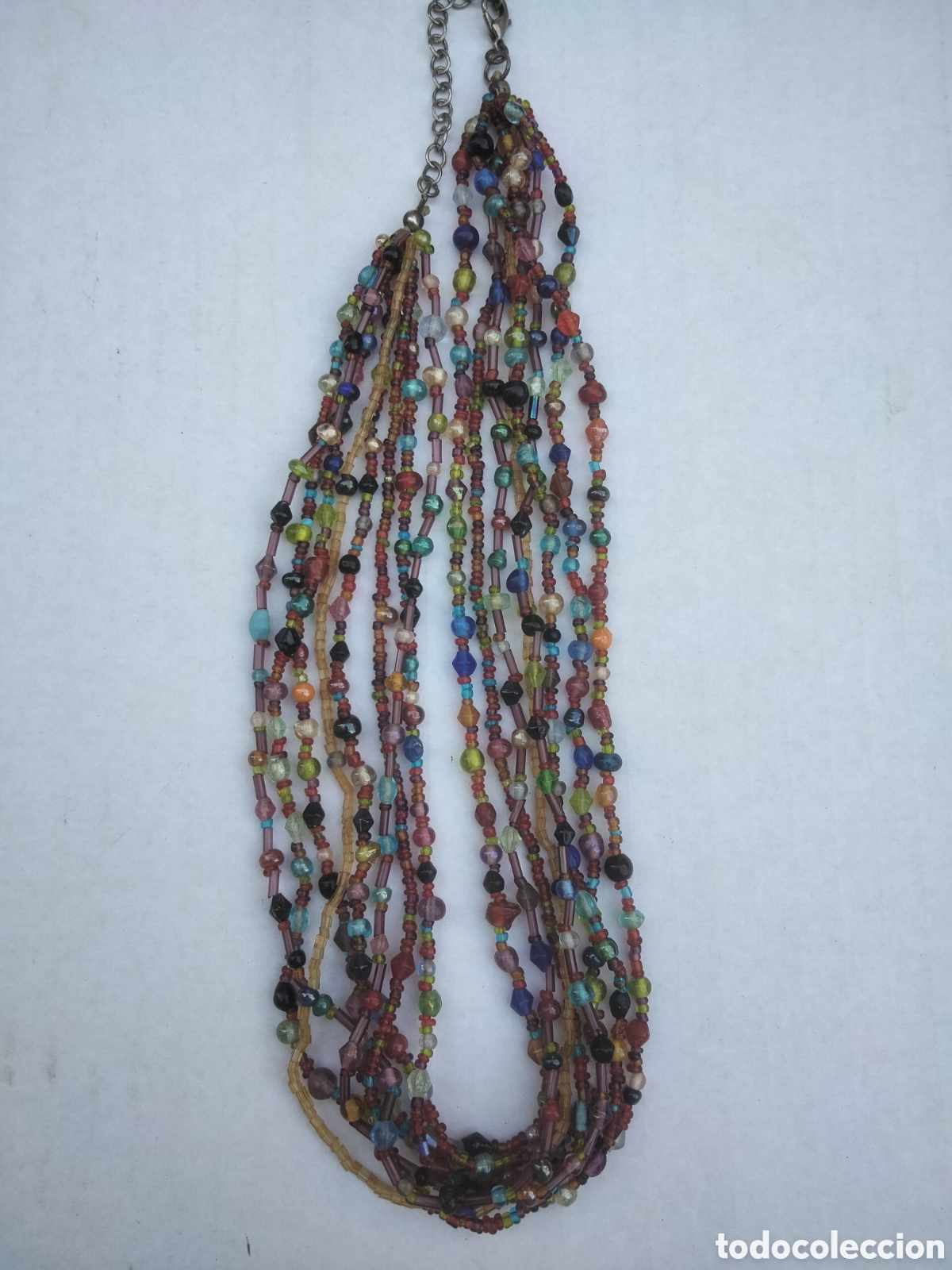 Joyeria: Collar antiguo con mostacillas de cristal de Murano - Foto 4