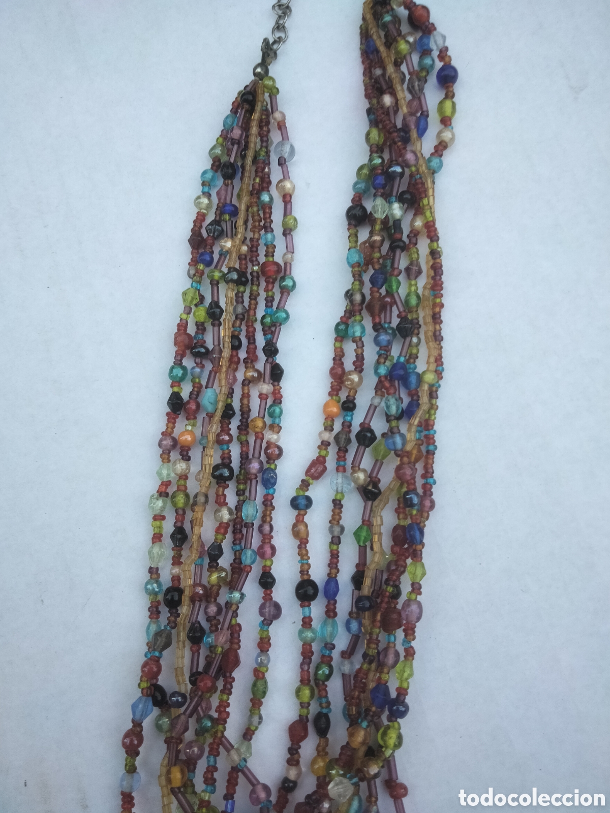Joyeria: Collar antiguo con mostacillas de cristal de Murano - Foto 6