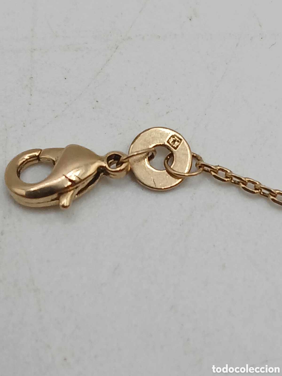 Joyeria: Pulsera metal chapado oro y opalina azul - Foto 4