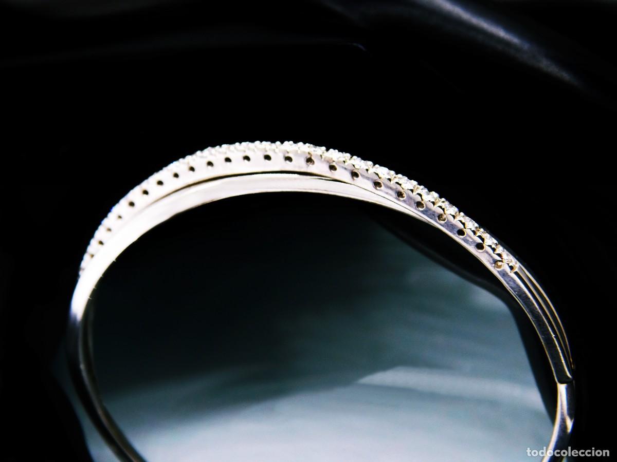 Jewelry: 9.2 GRAMOS 27 BRILLANTES & ORO LEY 750 &middot; EXQUISITA PULSERA BELLOS DIAMANTES 0.40CT Y 18 KTS JOYERIA