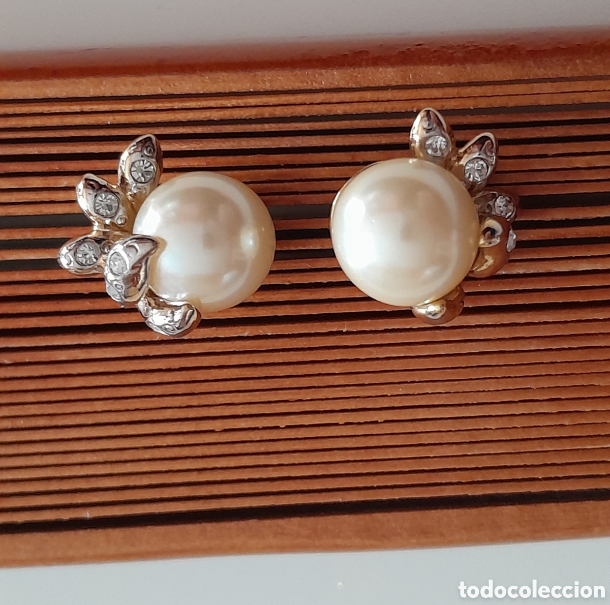 Joyeria: PENDIENTES DE PERLA Y CRISTAL - Foto 2
