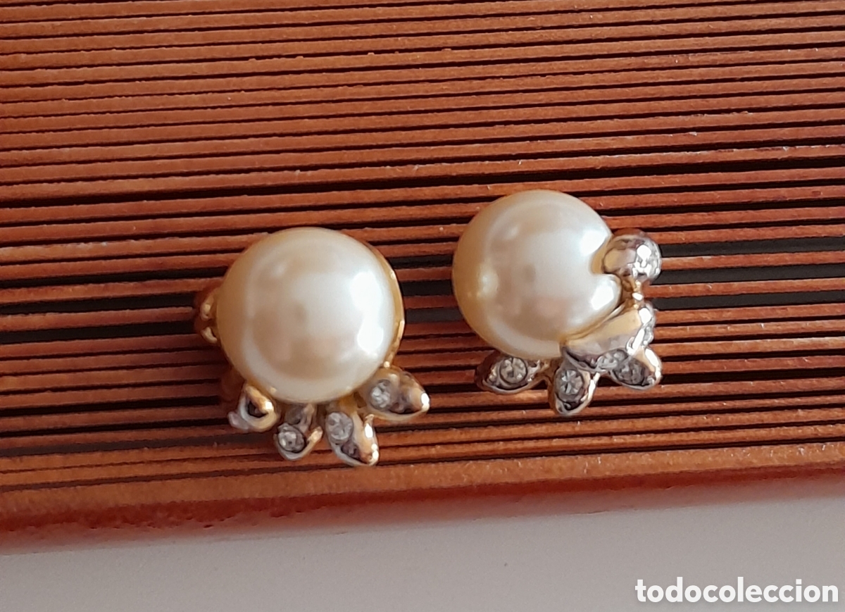 Joyeria: PENDIENTES DE PERLA Y CRISTAL - Foto 1