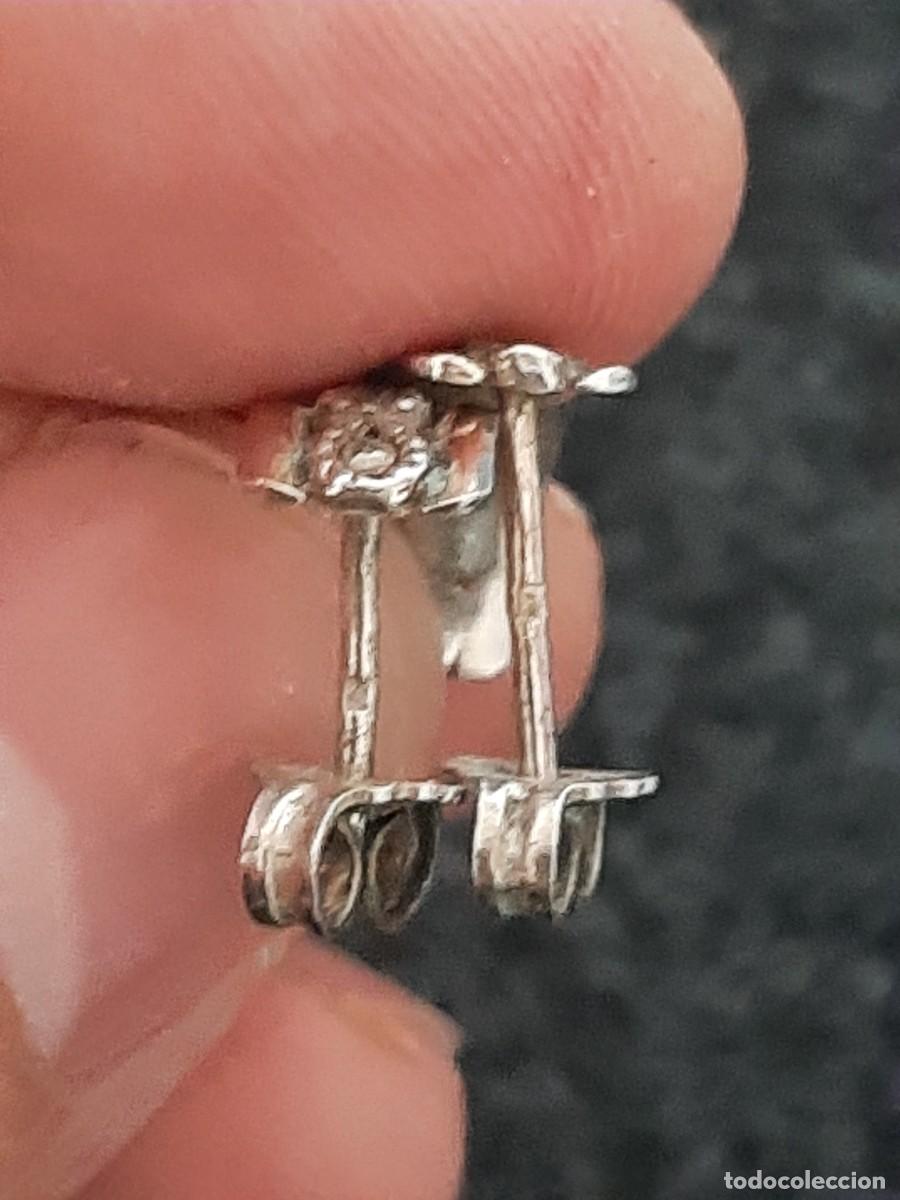 Joyeria: Pendientes de plata y oro antiguos - Foto 4