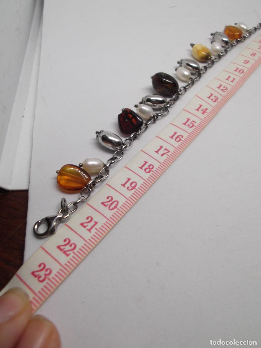 Joyeria: Pulsera de plata con colgantes.Vintage - Foto 2