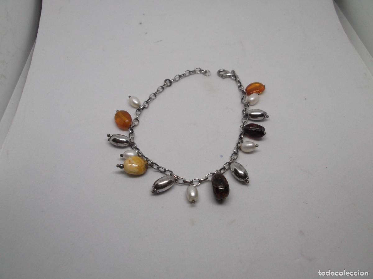 Joyeria: Pulsera de plata con colgantes.Vintage - Foto 5