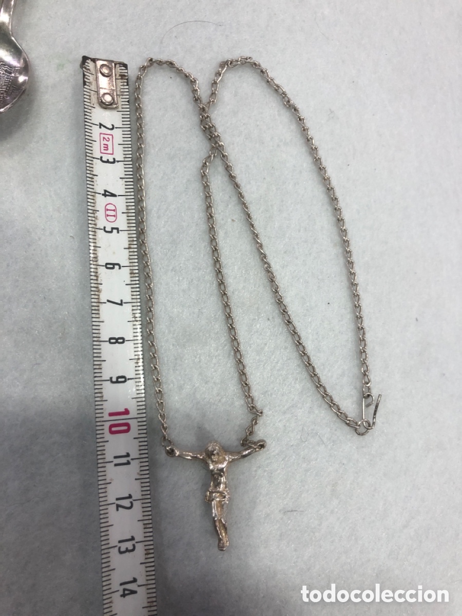 Joyeria: Cadena con cristo de plata de ley (L95) - Foto 4