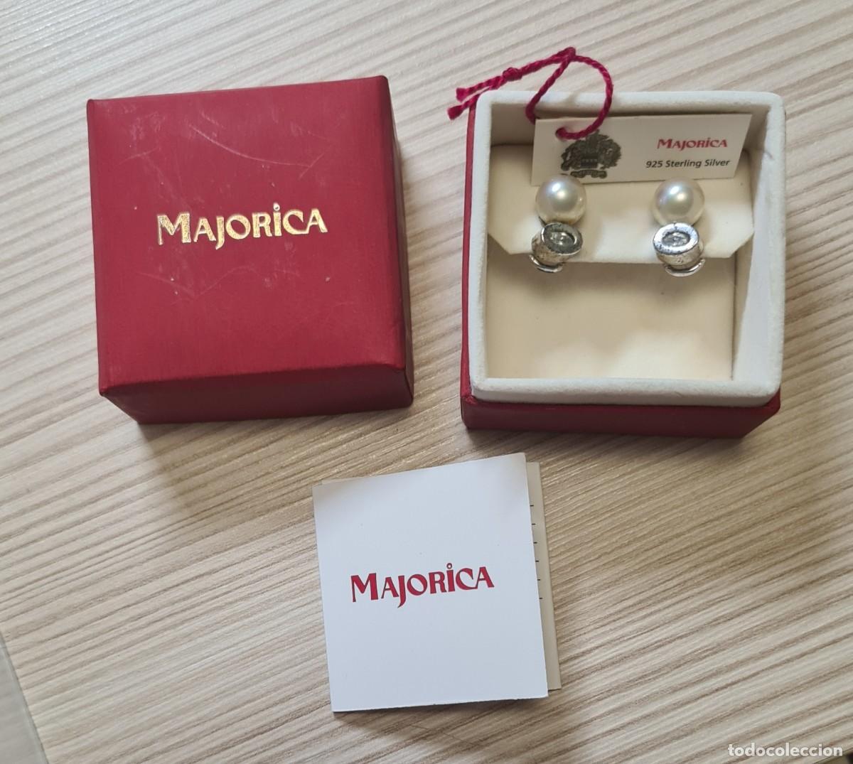 Joyeria: Pendientes Majorica de plata - Foto 1