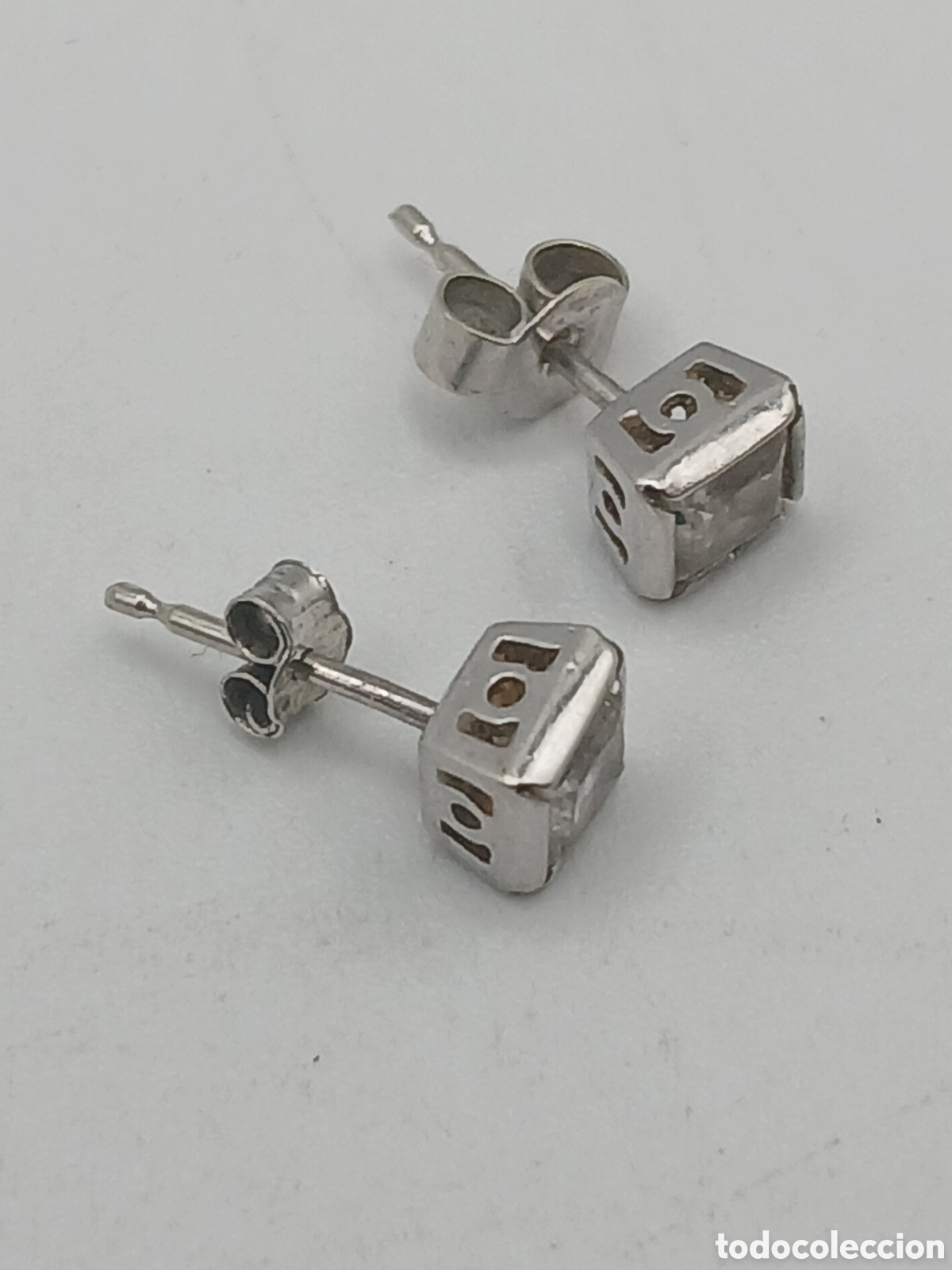 Joyeria: Pendientes oro blanco 9quilates y cuarzo blanco - Foto 3