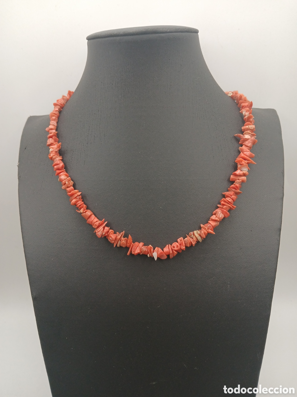 Joyeria: Collar coral rojo. Cierre plata 925mls - Foto 3