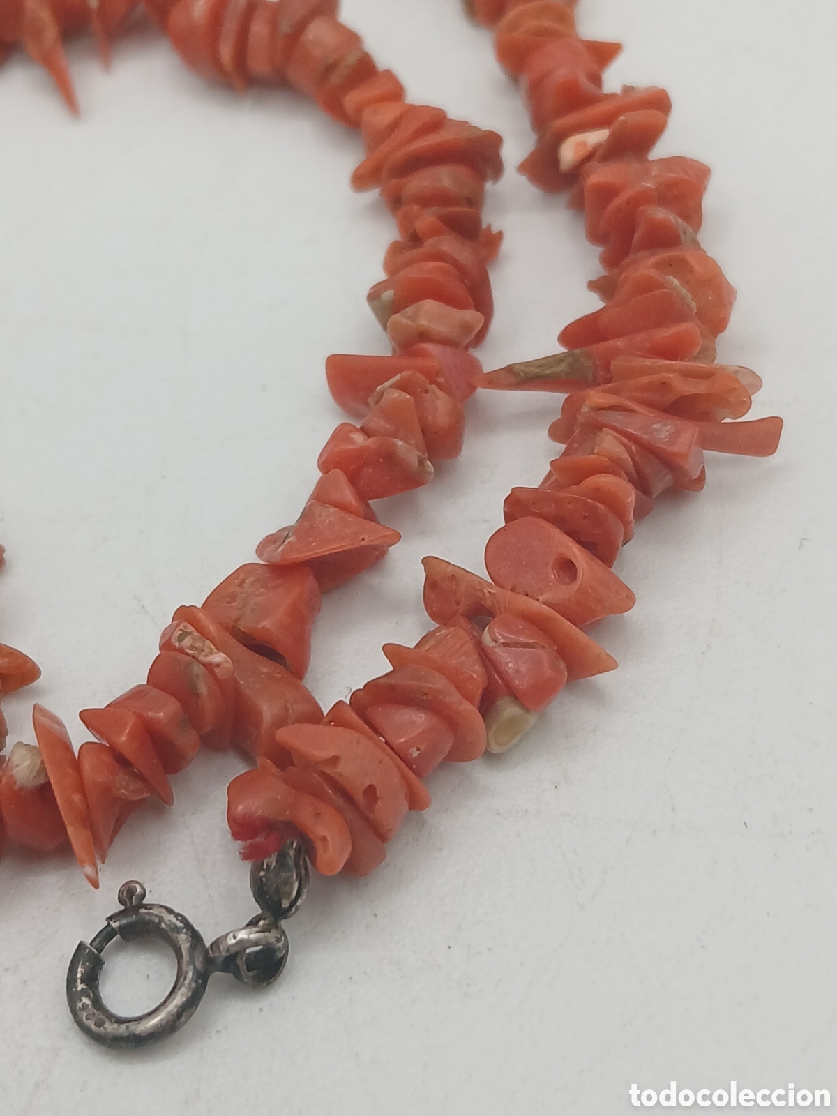 Joyeria: Collar coral rojo. Cierre plata 925mls - Foto 4