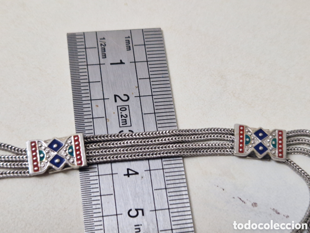 Joyeria: PRECIOSA GARGANTILLA EN PLATA Y ESMALTE - Foto 3