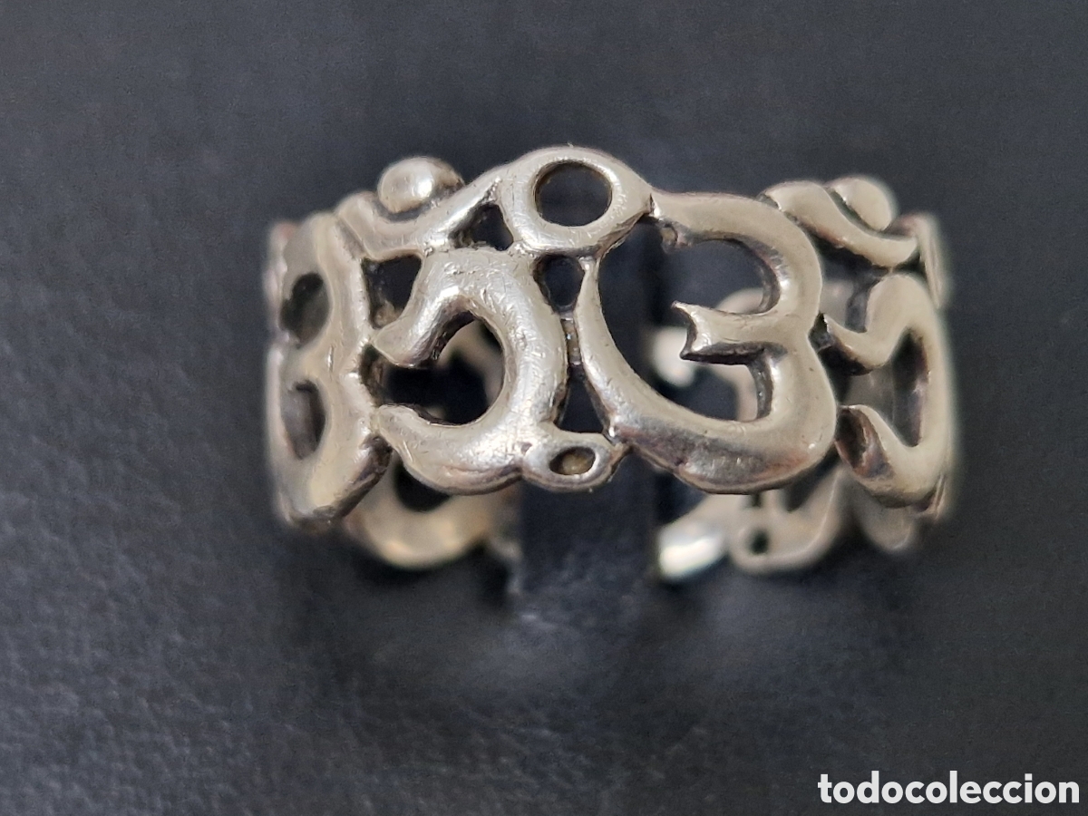 Joyeria: ANILLO PLATA DE LEY LETRAS ARABES - Foto 2