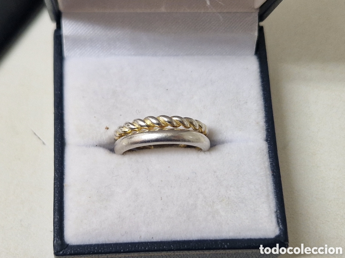 Joyeria: ANILLO EN PLATA DORADA CONTRASTE - Foto 6