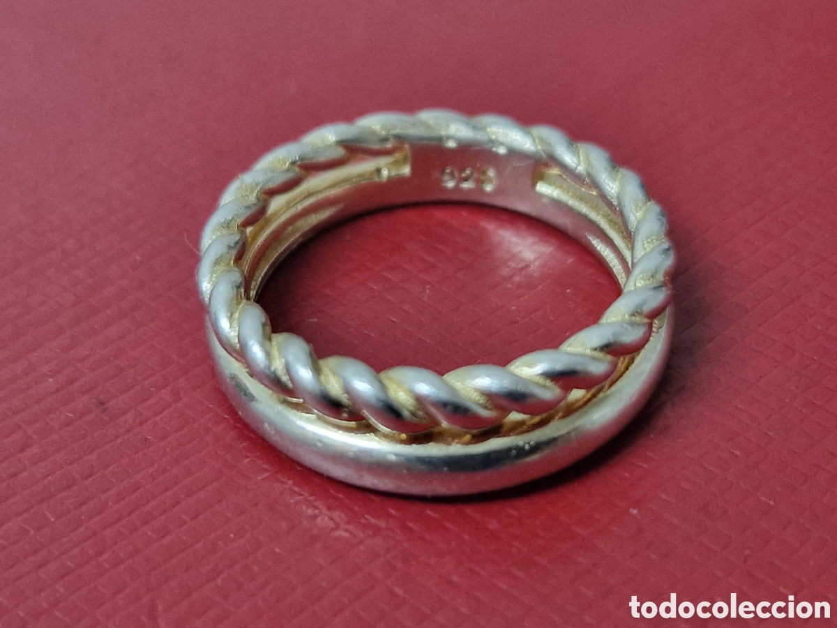 Joyeria: ANILLO EN PLATA DORADA CONTRASTE - Foto 8