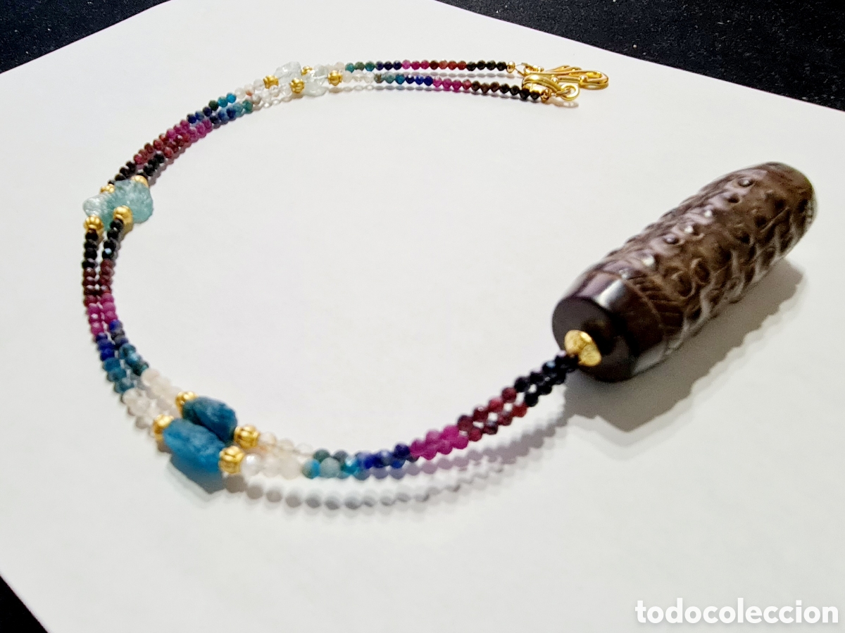 Joyeria: Collar multigemas colgante jade - Foto 7