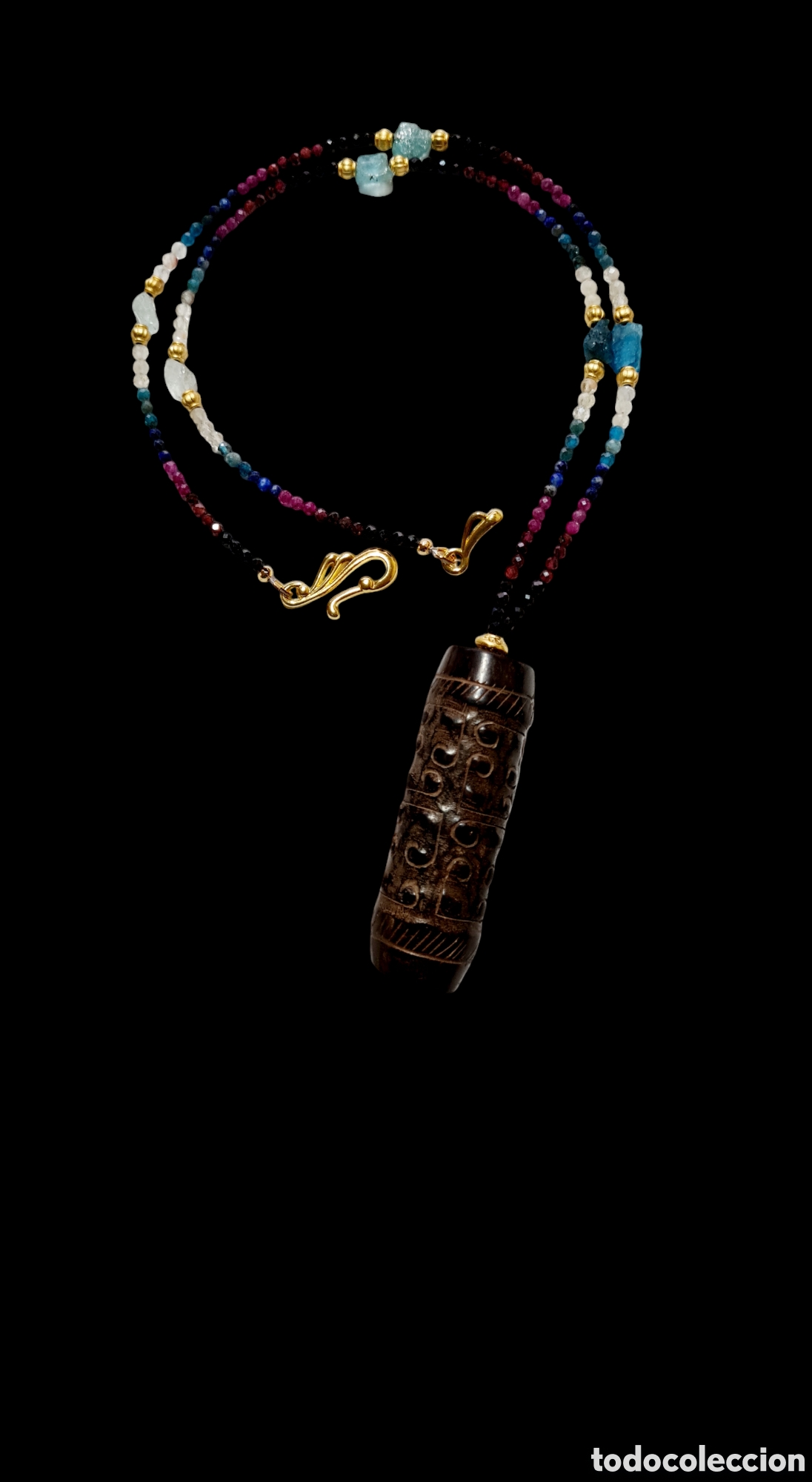 Joyeria: Collar multigemas colgante jade - Foto 1