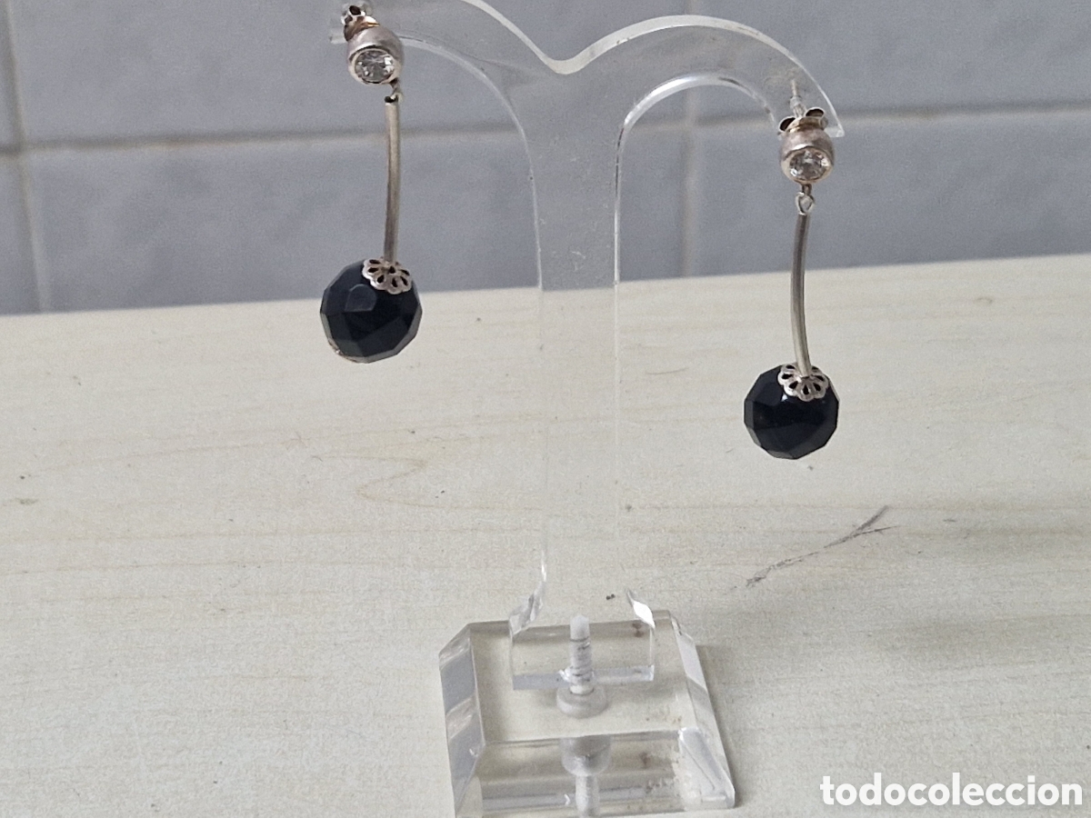 Joyeria: PRECIOSOS PENDIENTES PLATA Y ONIX - Foto 3