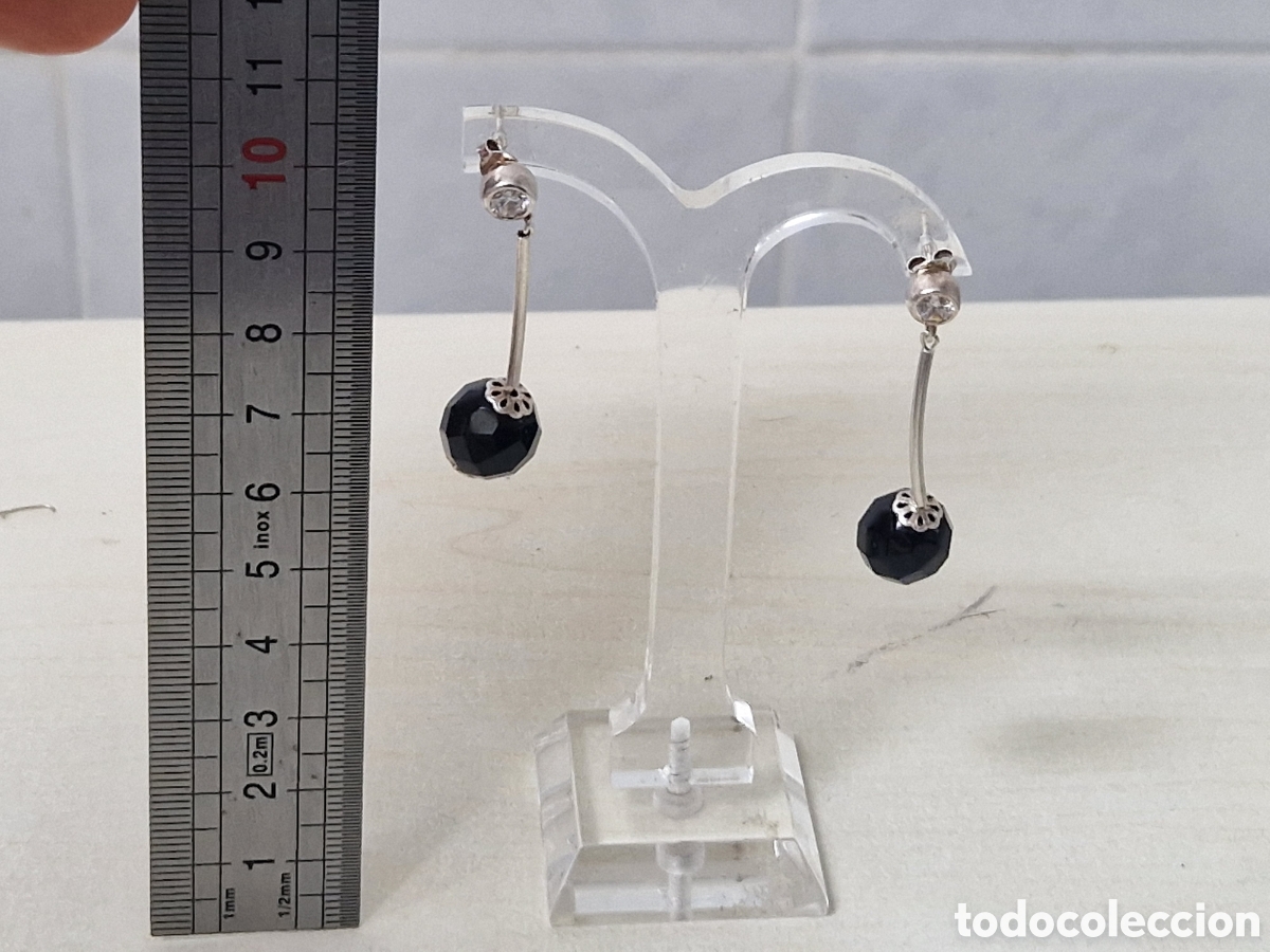 Joyeria: PRECIOSOS PENDIENTES PLATA Y ONIX - Foto 6