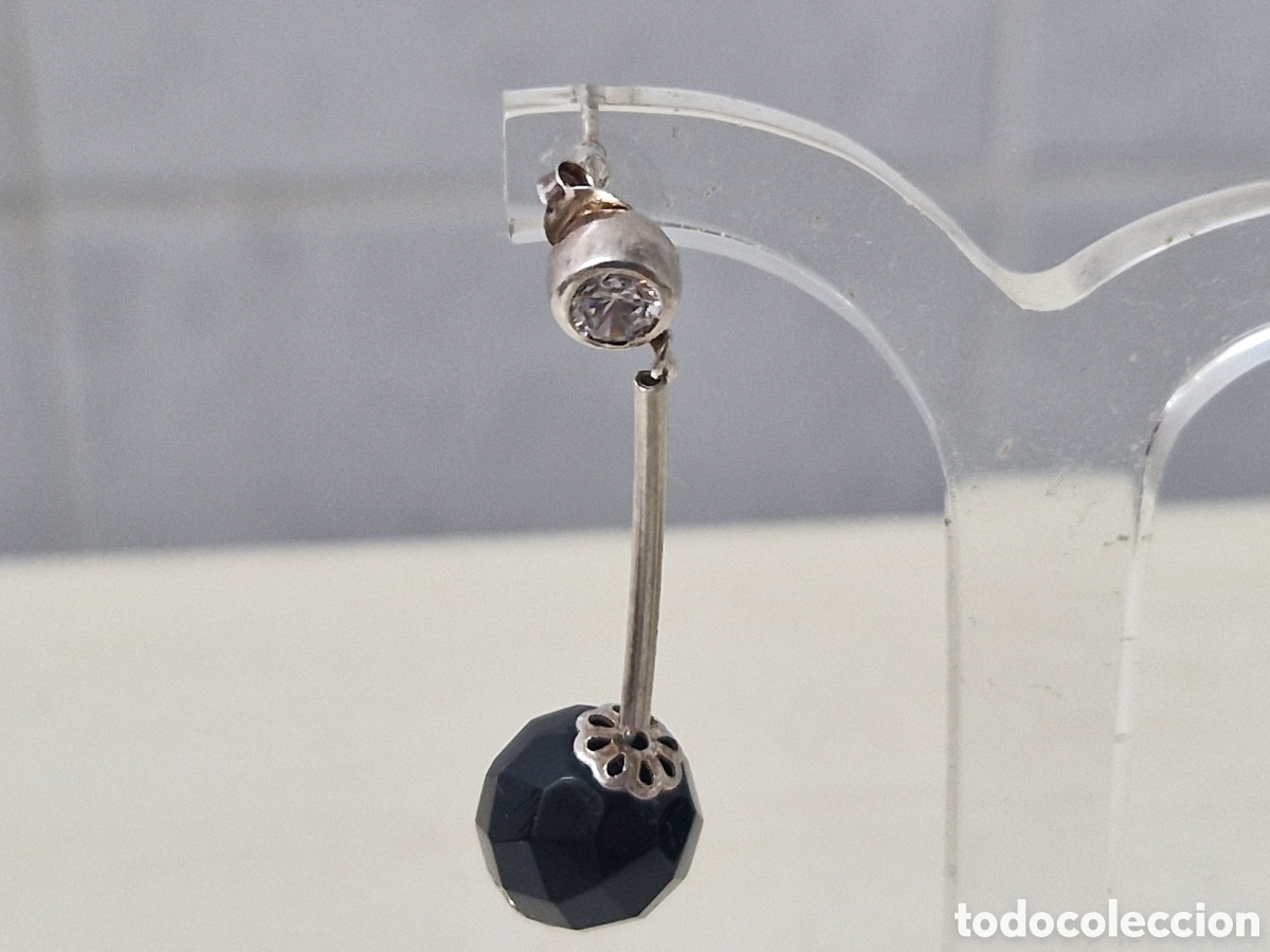 Joyeria: PRECIOSOS PENDIENTES PLATA Y ONIX - Foto 7