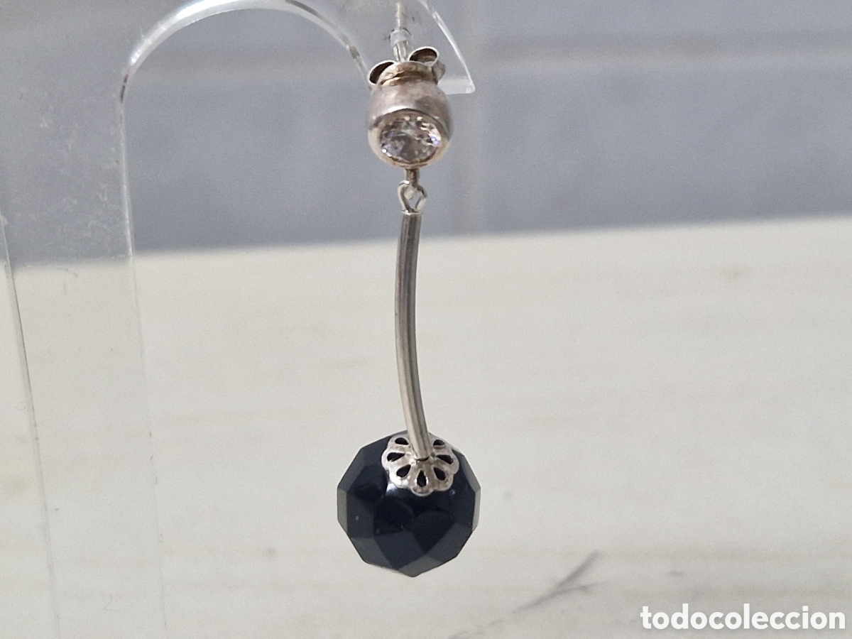 Joyeria: PRECIOSOS PENDIENTES PLATA Y ONIX - Foto 8