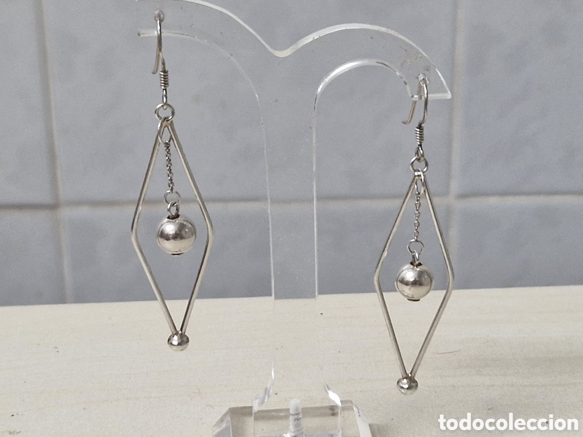Joyeria: BONITOS PENDIENTES LARGOS EN PLATA DE LEY - Foto 4