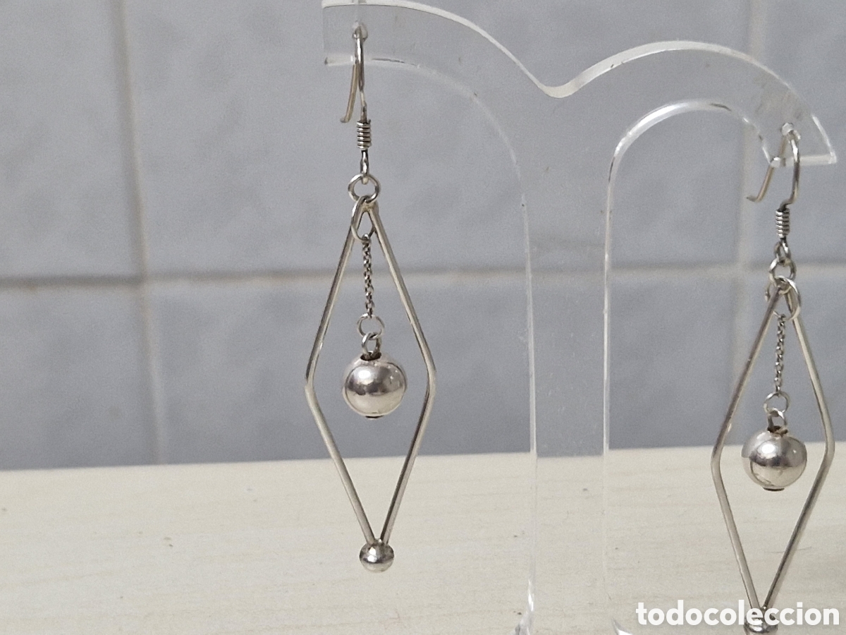 Joyeria: BONITOS PENDIENTES LARGOS EN PLATA DE LEY - Foto 5